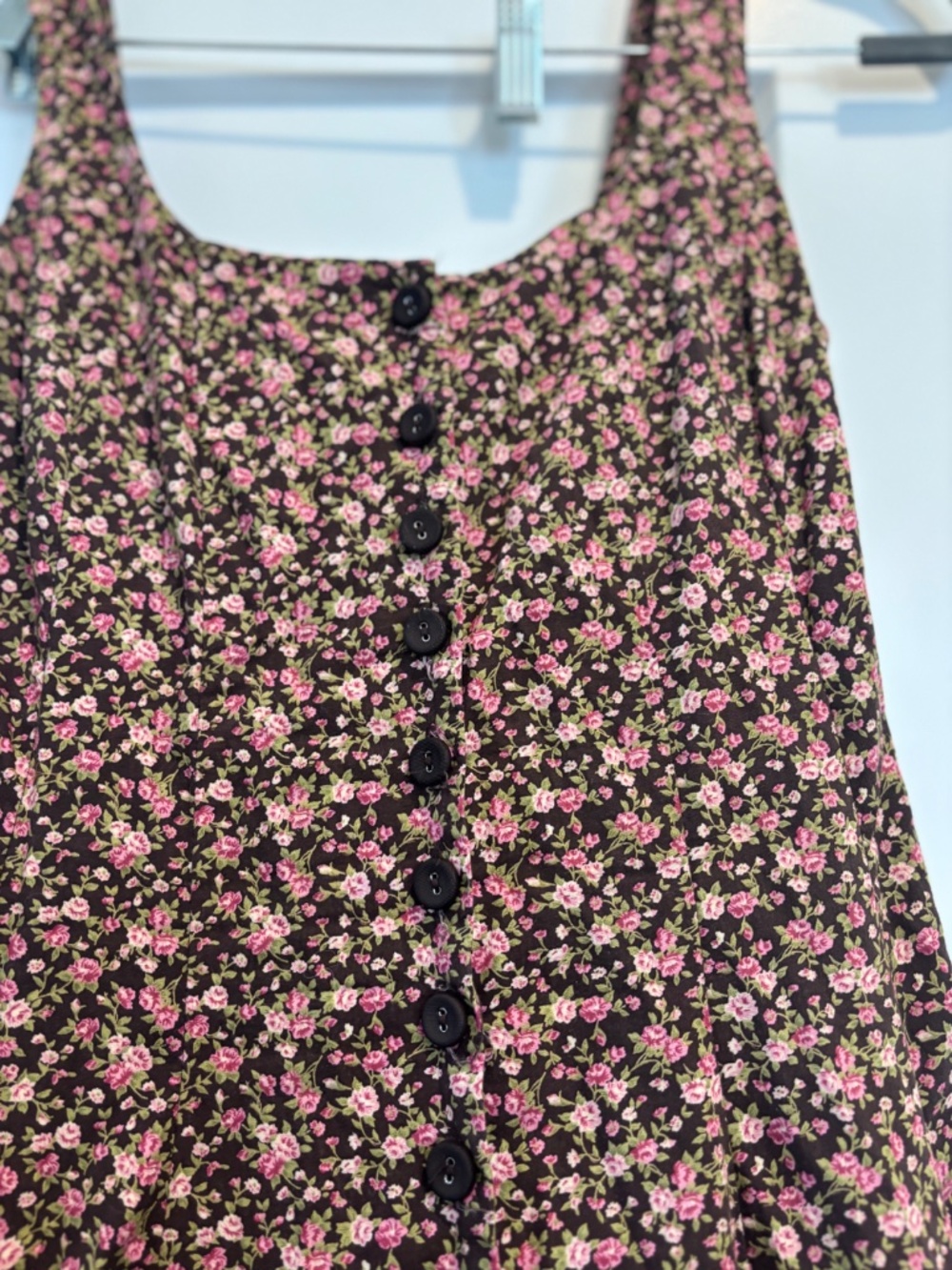 Vintage Betsey Johnson Brown Floral Corset Dress size 4 - Picture 4 of 6
